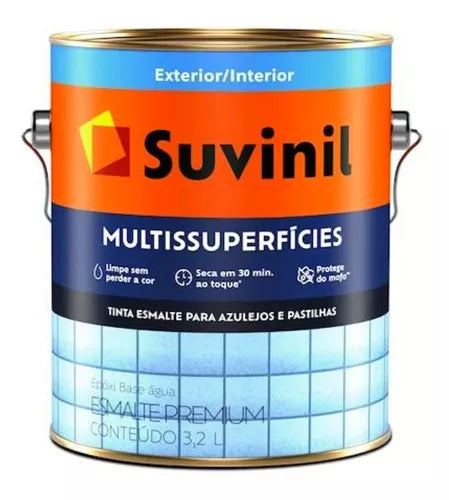 Tinta Epóxi Multissuperfícies Acetinado 3,2l Suvinil - Cores Claras