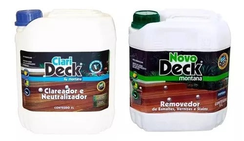 Montana Kit Clareador Clarideck + Novodeck Removedor 5lts