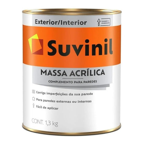 Massa Acrílica P/ Paredes Externas E Internas Suvinil 1,3kg