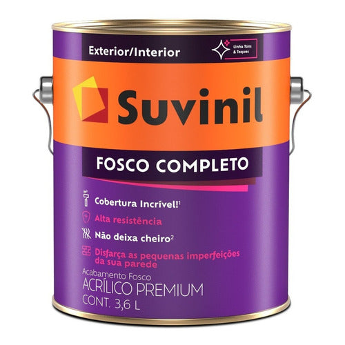 Tinta Para Parede Fosco Completo Branco Neve 3,6l Suvinil